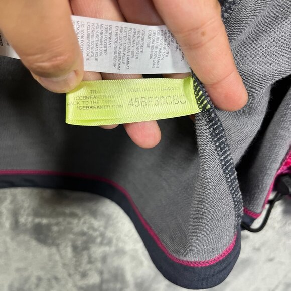 Icebreaker GT Merino Jacket Women's Large Pink Full Zip Lightweight Outerwear - Picture 9 of 13